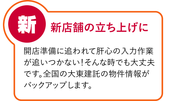 新店舗の立ち上げに